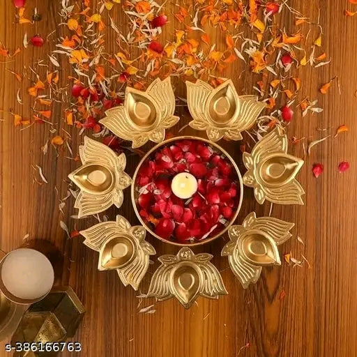 Lotus Diya Urli Bowl