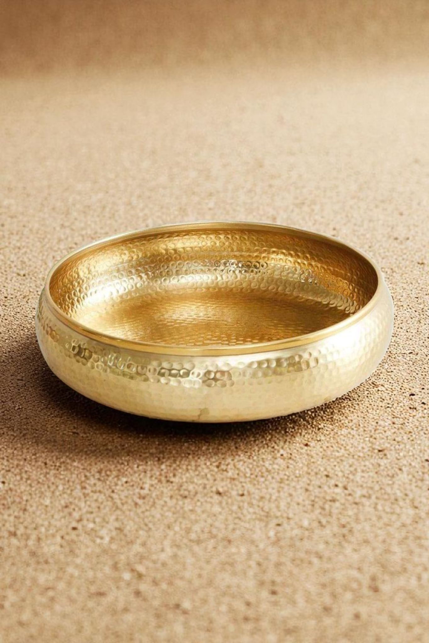 Brass flower urli