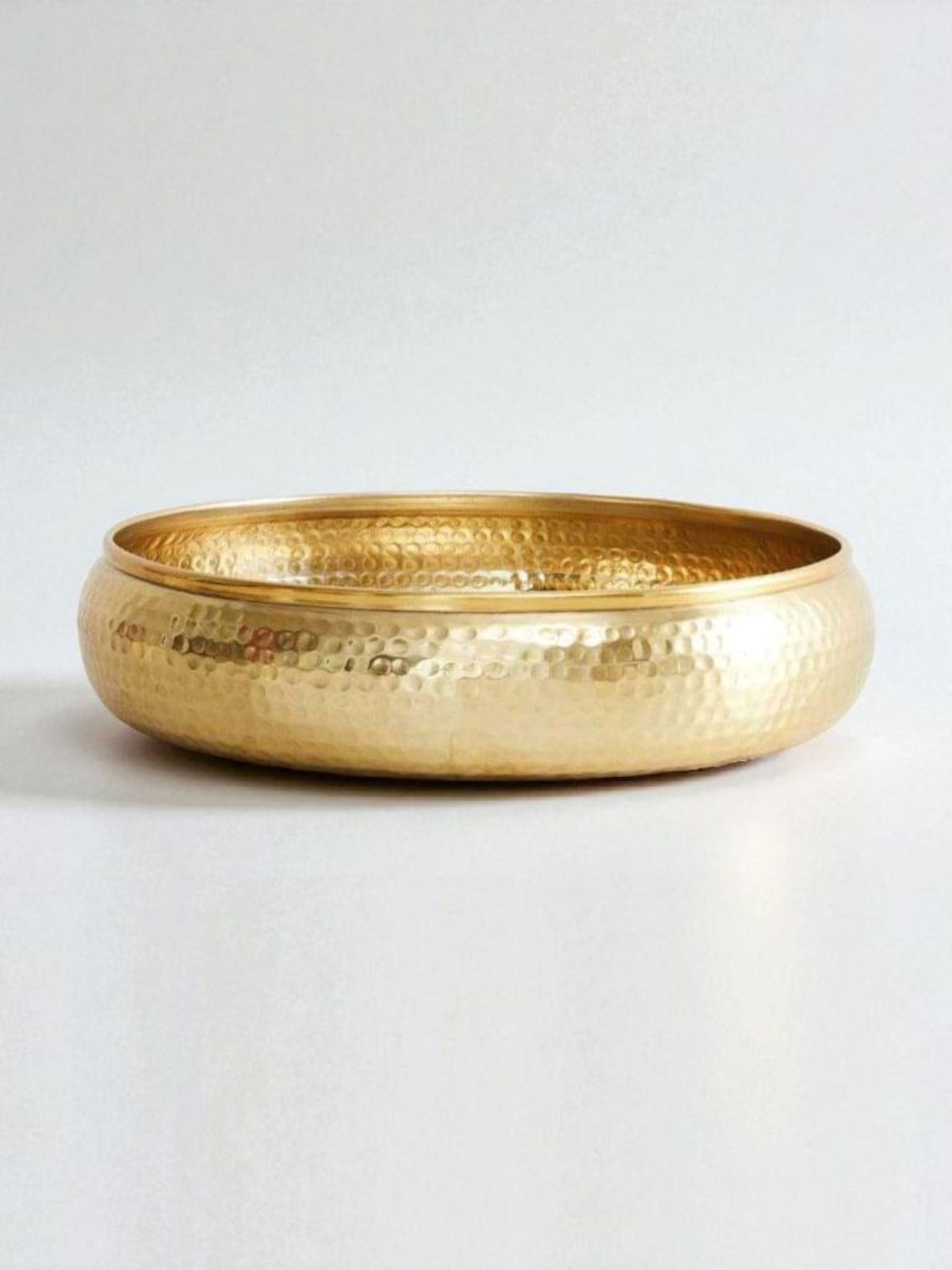 Brass flower urli